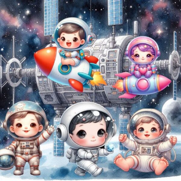 Kit Digital Bebê Astronauta - Image 4